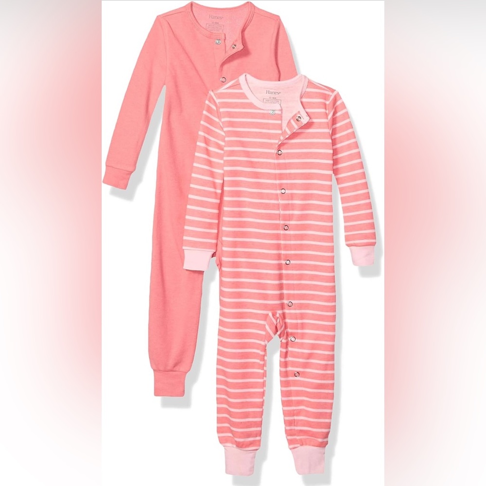 Hanes Ultimate Baby Flexy 2 Pack Sleep and Play Suits
